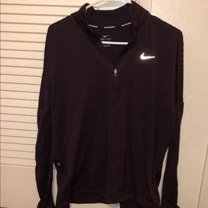 Nike running half zip up
